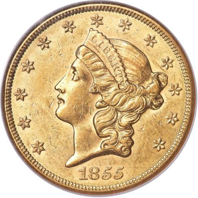 Монета Подвійний орел, 20 доларів 1855, США, США