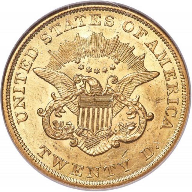 Монета Подвійний орел, 20 доларів 1855, США, США