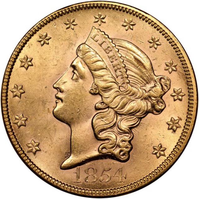 Монета Подвійний орел, 20 доларів 1854, США, США