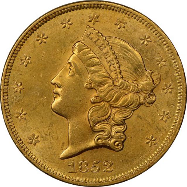 Монета Подвійний орел, 20 доларів 1852, США, США