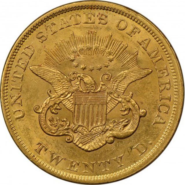 Монета Подвійний орел, 20 доларів 1852, США, США