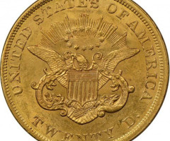 Монета Подвійний орел, 20 доларів 1852, США, США