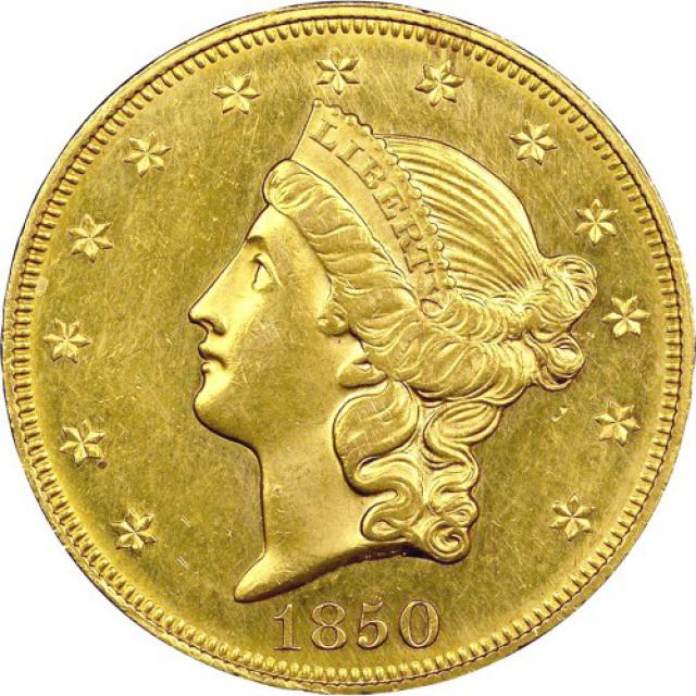 Монета Подвійний орел, 20 доларів 1850, США, США