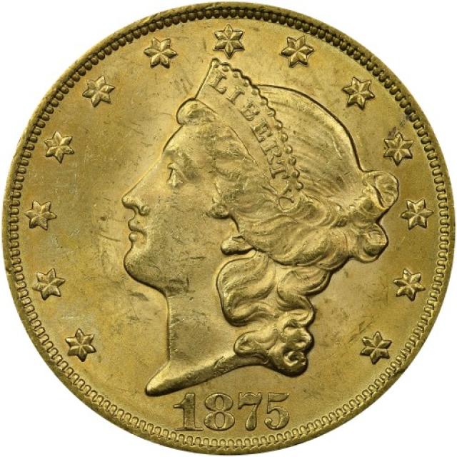 Монета Подвійний орел, 20 доларів 1875, США, США