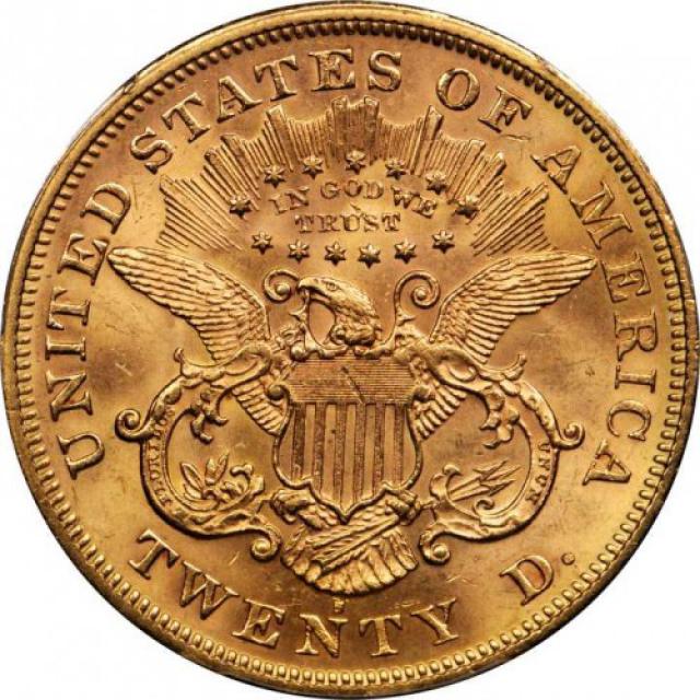 Монета Подвійний орел, 20 доларів 1872, США, США