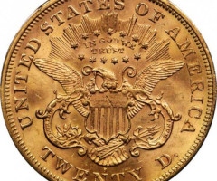 Монета Подвійний орел, 20 доларів 1872, США, США