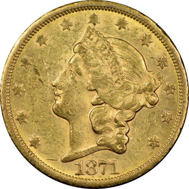 Монета Подвійний орел, 20 доларів 1871, США, США