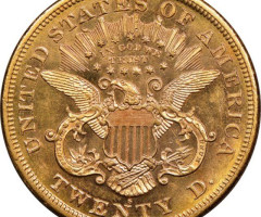 Монета Подвійний орел, 20 доларів 1870, США, США