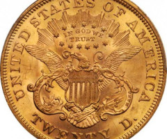 Монета Подвійний орел, 20 доларів 1869, США, США