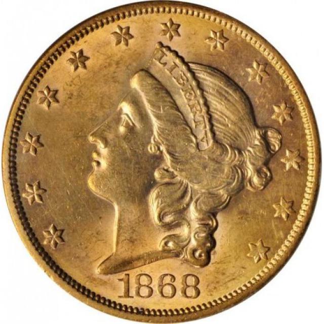 Монета Подвійний орел, 20 доларів 1868, США, США