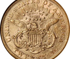 Монета Подвійний орел, 20 доларів 1867, США, США