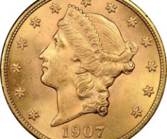 Монета Подвійний орел, 20 доларів 1907, США, США