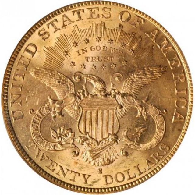 Монета Подвійний орел, 20 доларів 1896, США, США