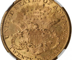 Монета Подвійний орел, 20 доларів 1892, США, США