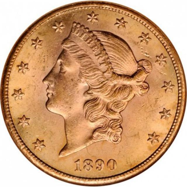Монета Подвійний орел, 20 доларів 1890, США, США