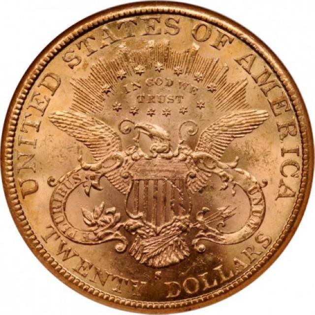 Монета Подвійний орел, 20 доларів 1890, США, США