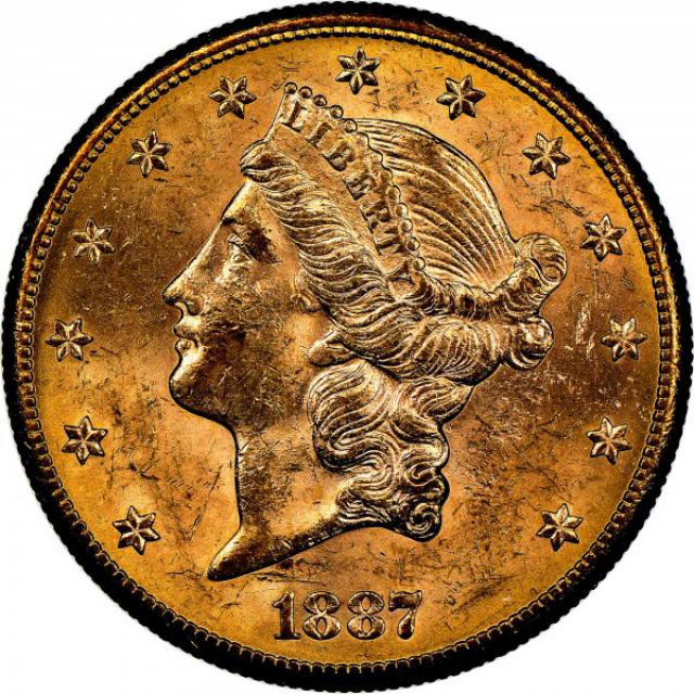 Монета Подвійний орел, 20 доларів 1887, США, США