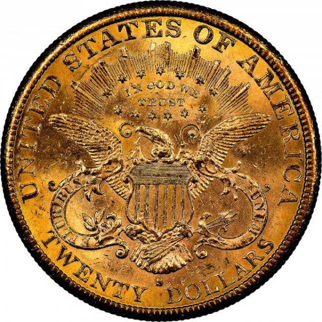 Монета Подвійний орел, 20 доларів 1887, США, США