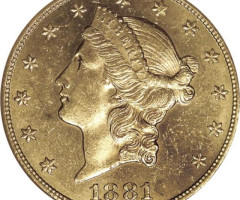 Монета Подвійний орел, 20 доларів 1881, США, США