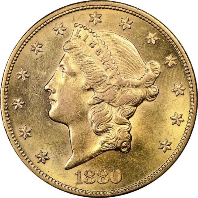 Монета Подвійний орел, 20 доларів 1880, США, США