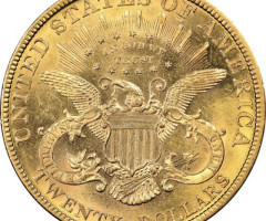 Монета Подвійний орел, 20 доларів 1880, США, США