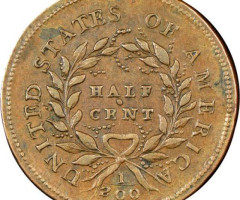 ½ цента 1793, США, США