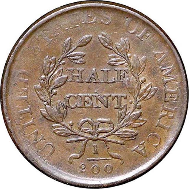 Монета Draped Bust Half Cent, ½ цента 1807, США, США