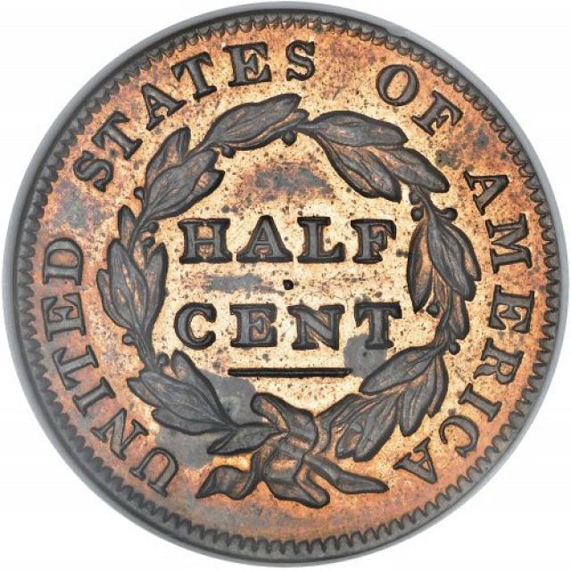 Монета Classic Head Half Cent, ½ цента 1835, США, США
