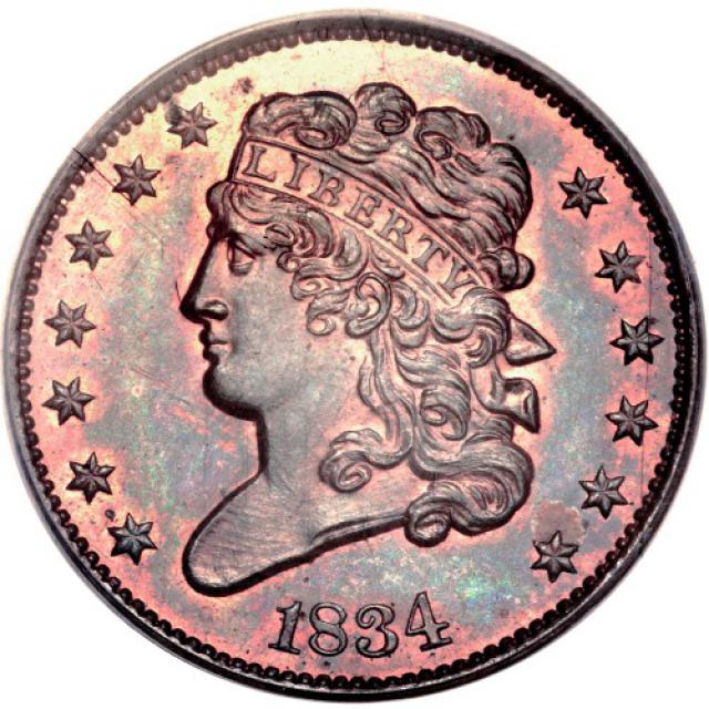 Монета Classic Head Half Cent, ½ цента 1834, США, США