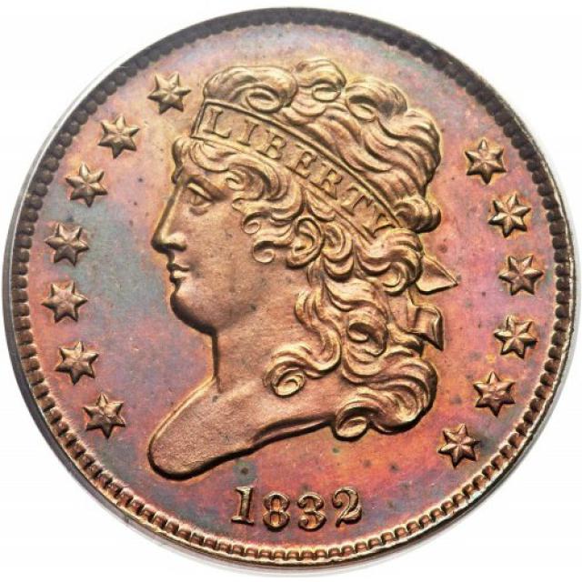 Монета Classic Head Half Cent, ½ цента 1832, США, США