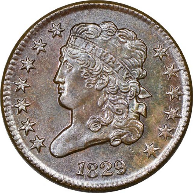 Монета Classic Head Half Cent, ½ цента 1829, США, США