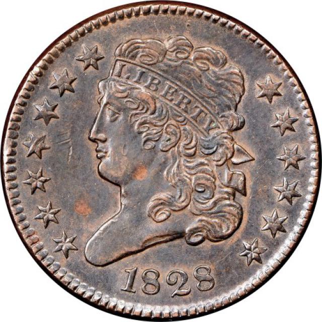 Монета Classic Head Half Cent, ½ цента 1828, США, США