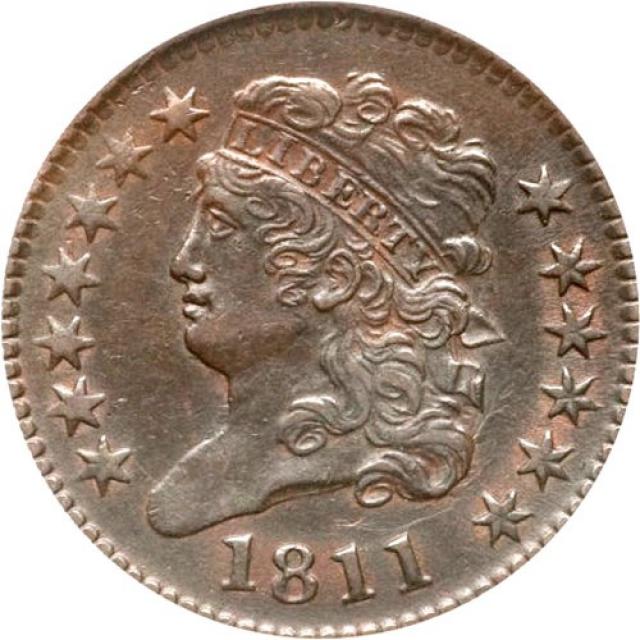 Монета Classic Head Half Cent, ½ цента 1811, США, США