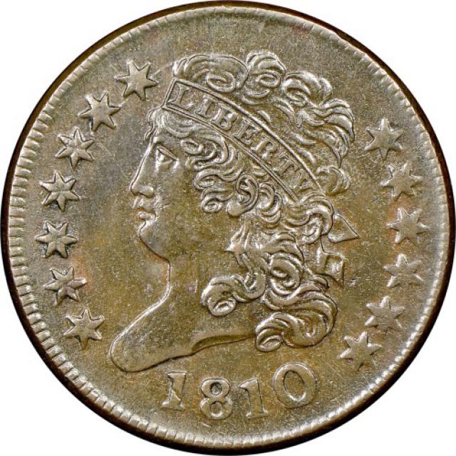 Монета Classic Head Half Cent, ½ цента 1810, США, США