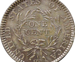 Монета Liberty Cap Cent, 1 цент 1794, США, США