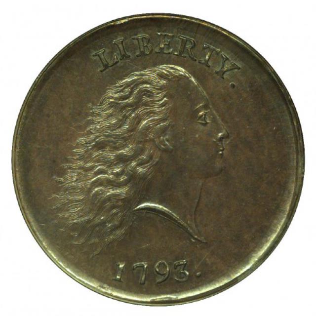 Монета Flowing Hair Cent, 1 цент 1793, США, США