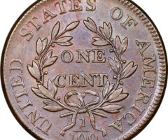 Монета Draped Bust Cent, 1 цент 1807, США, США