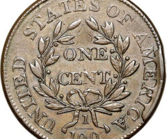 Монета Draped Bust Cent, 1 цент 1804, США, США