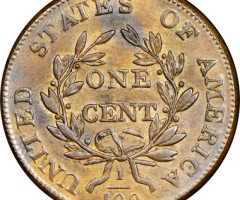Монета Draped Bust Cent, 1 цент 1803, США, США
