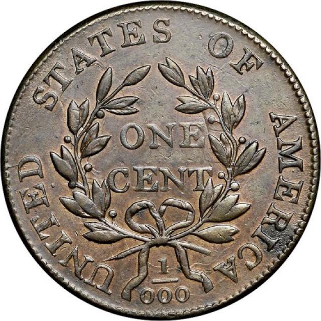 Монета Draped Bust Cent, 1 цент 1801, США, США