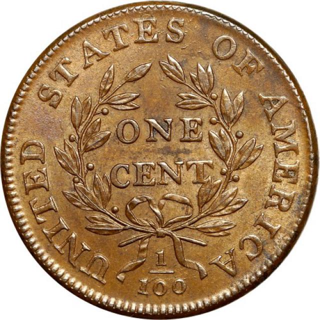 Монета Draped Bust Cent, 1 цент 1798, США, США