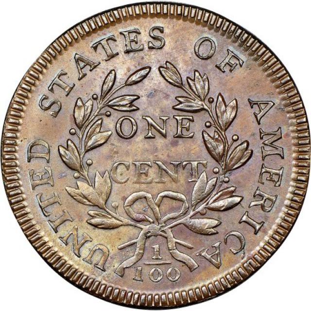 Монета Draped Bust Cent, 1 цент 1797, США, США
