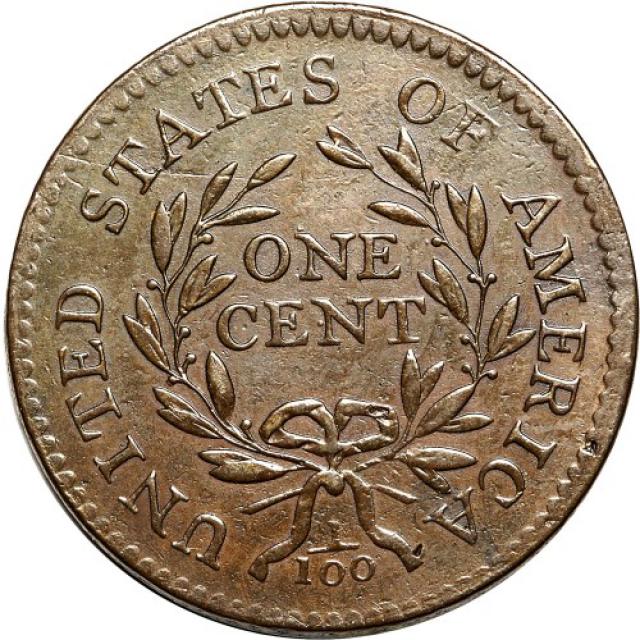 Монета Draped Bust Cent, 1 цент 1796, США, США