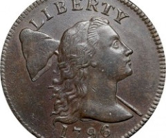 Монета Liberty Cap Cent, 1 цент 1796, США, США