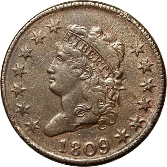 1 цент 1809, США, США