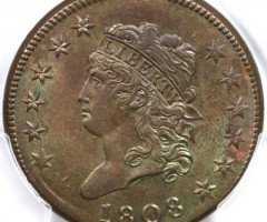 1 цент 1808, США, США