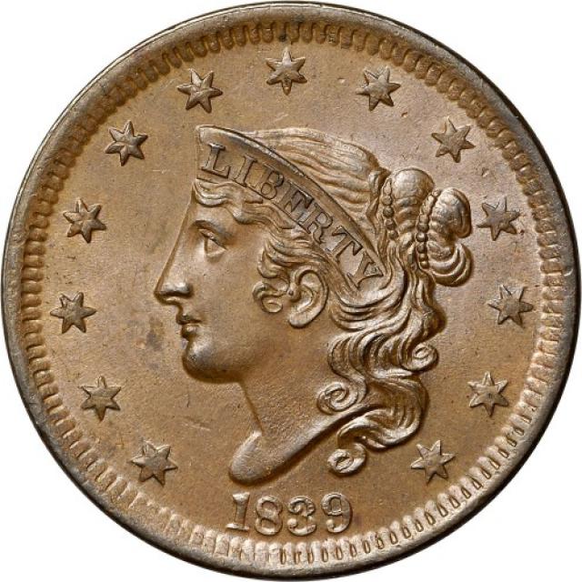 1 цент 1839, США, США
