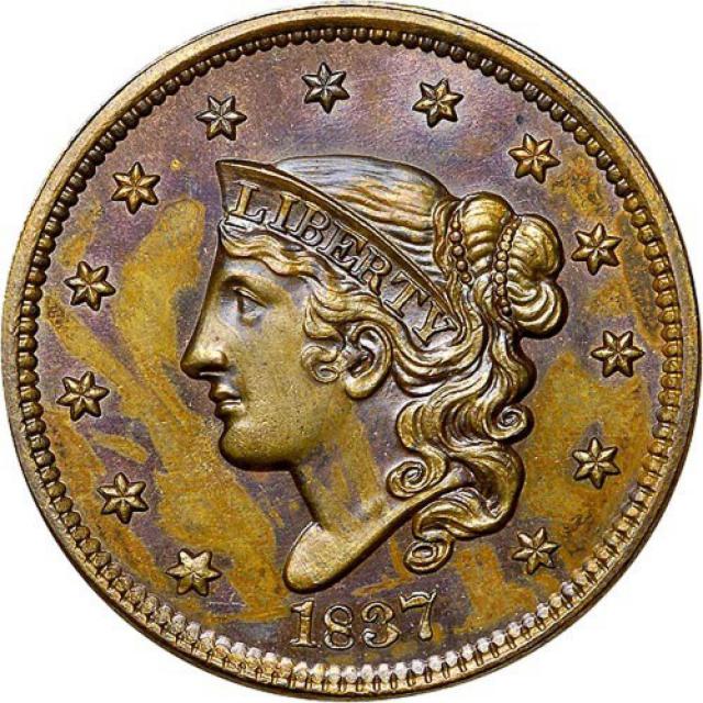 1 цент 1837, США, США
