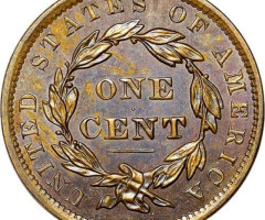 1 цент 1837, США, США