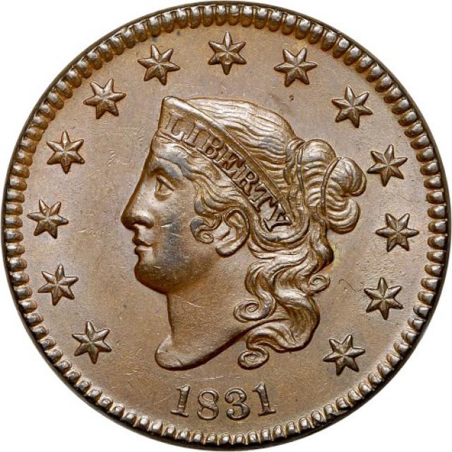 1 цент 1831, США, США